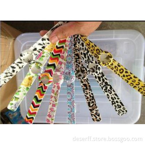 Custom Water Transfered Rubber Watch Straps With Slap Watch